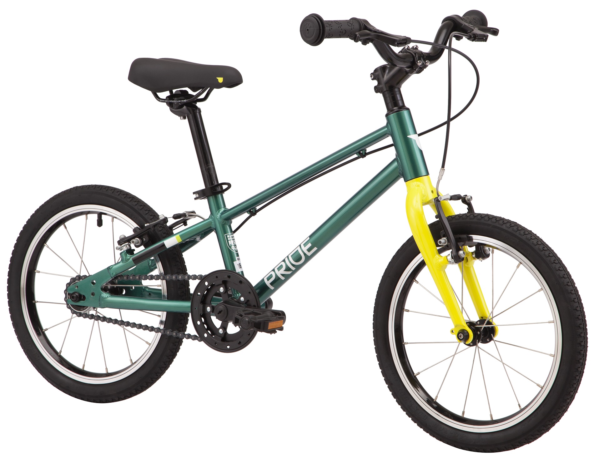 Велосипед 16" Pride GLIDER 16 2024 зелений Фото 2
