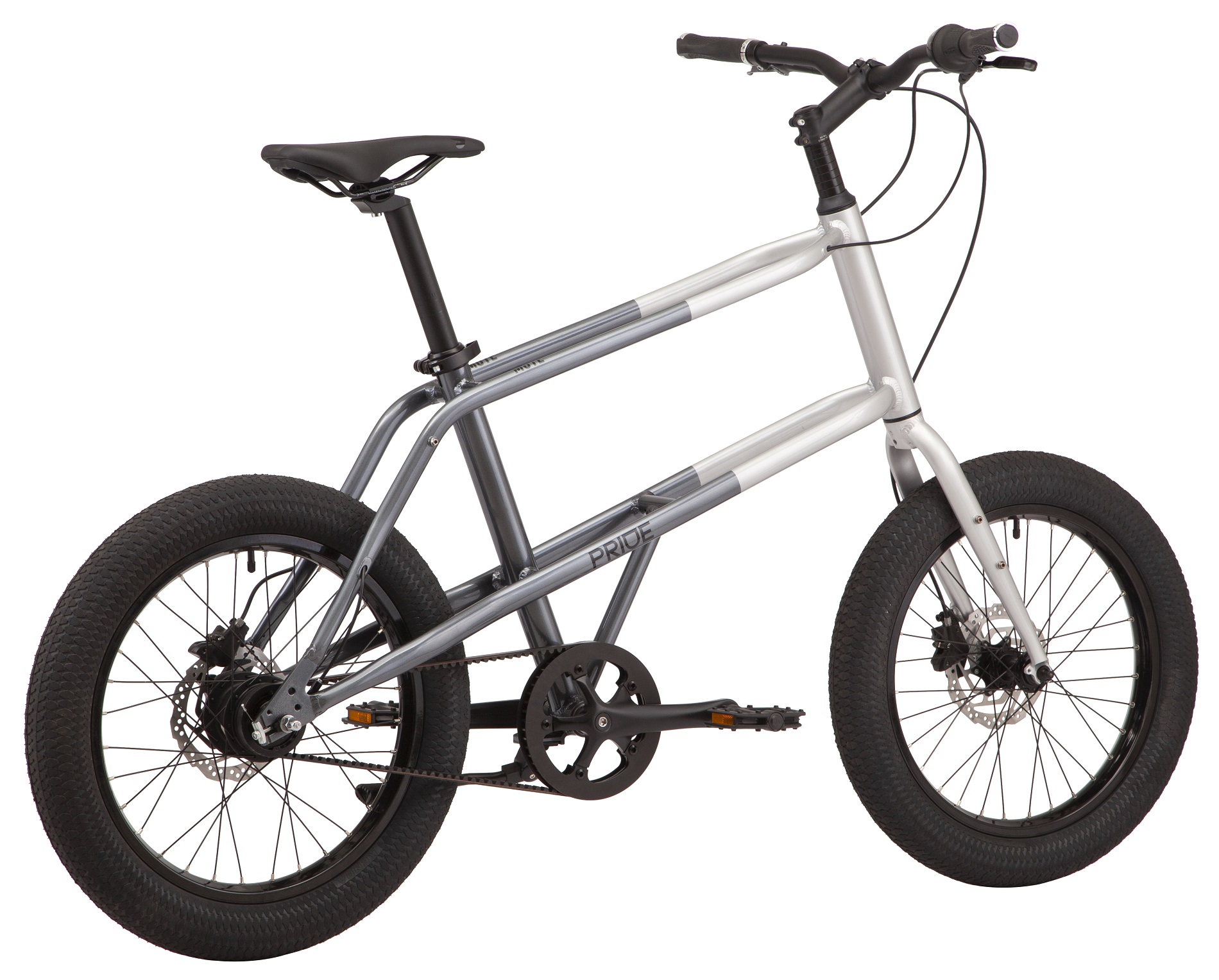 Велосипед 20" Pride MUTE 2.2 GRAY-DARK GRAY A4 Фото 2