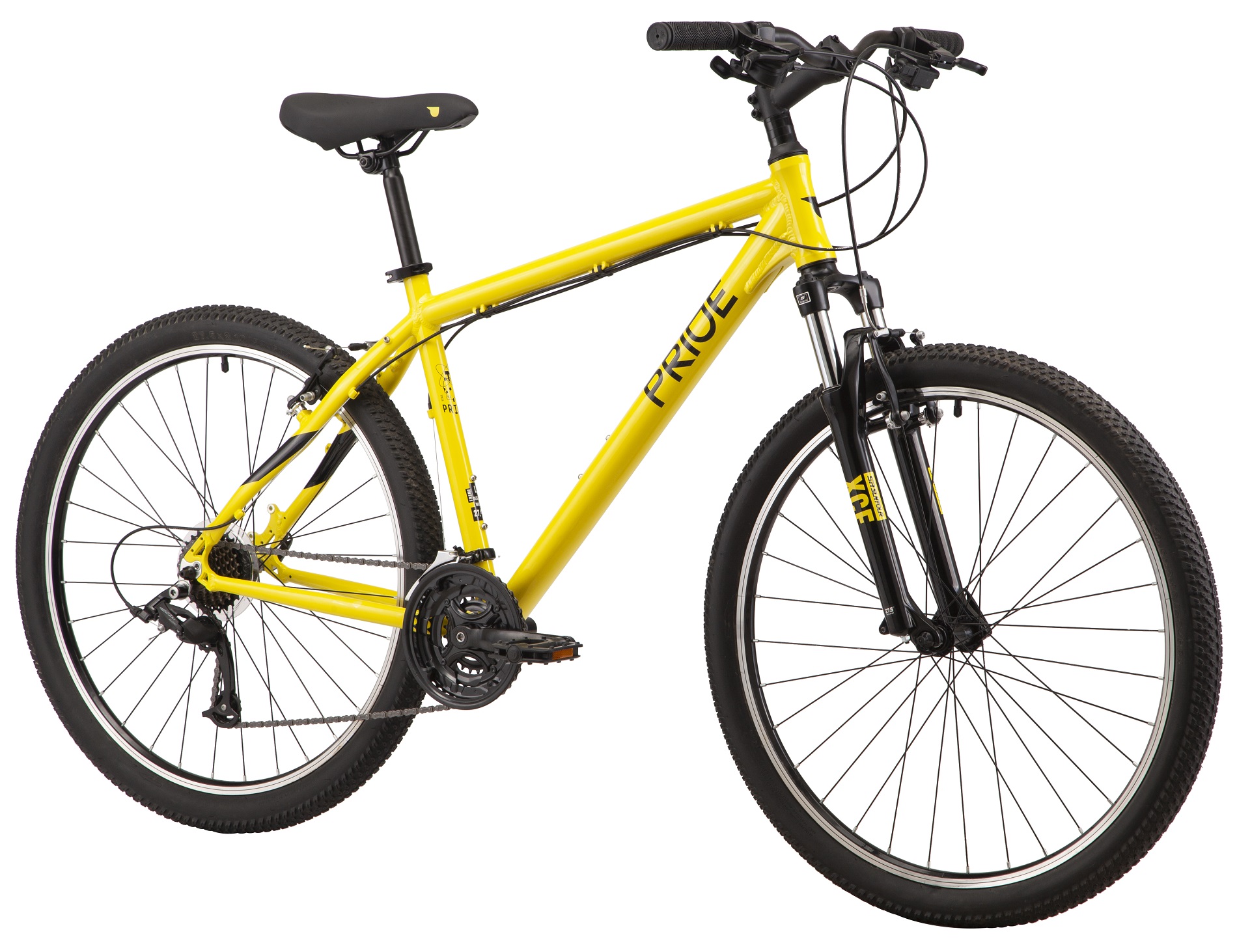 Велосипед 27,5" Pride MARVEL 7.1 рама - M 2022 жовтий (задній та передній перемикачі та манетка - MICROSHIFT) Фото 2