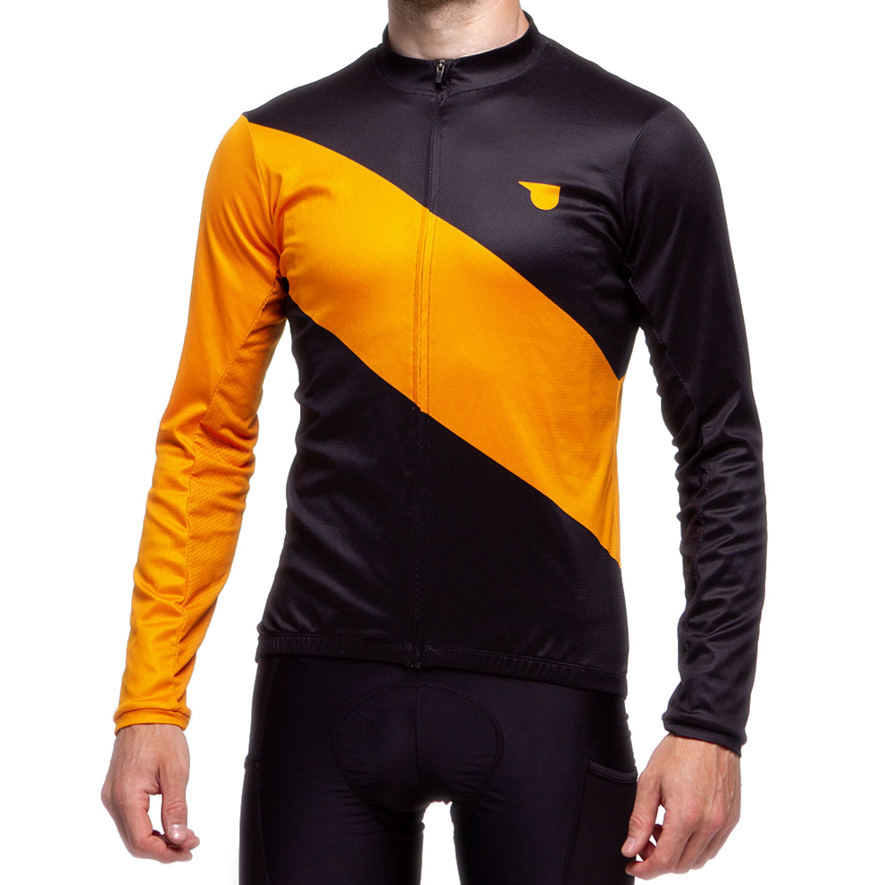 Jersey Pride Adventure Fall, Long Sleeve, Male, Black and Orange, S Photo