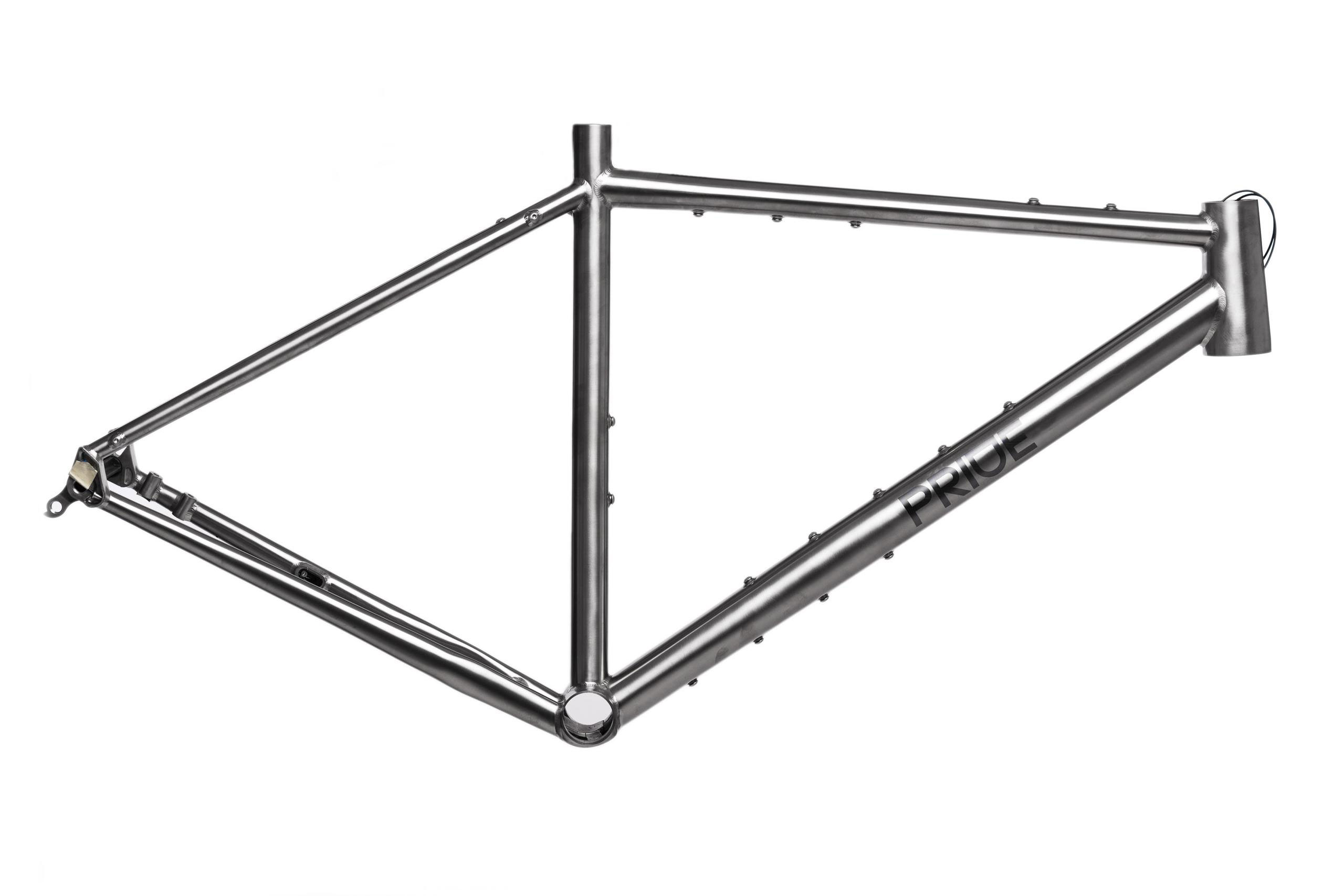 Рама 28" Pride TiRocx M 2022 серая +вилка Фото