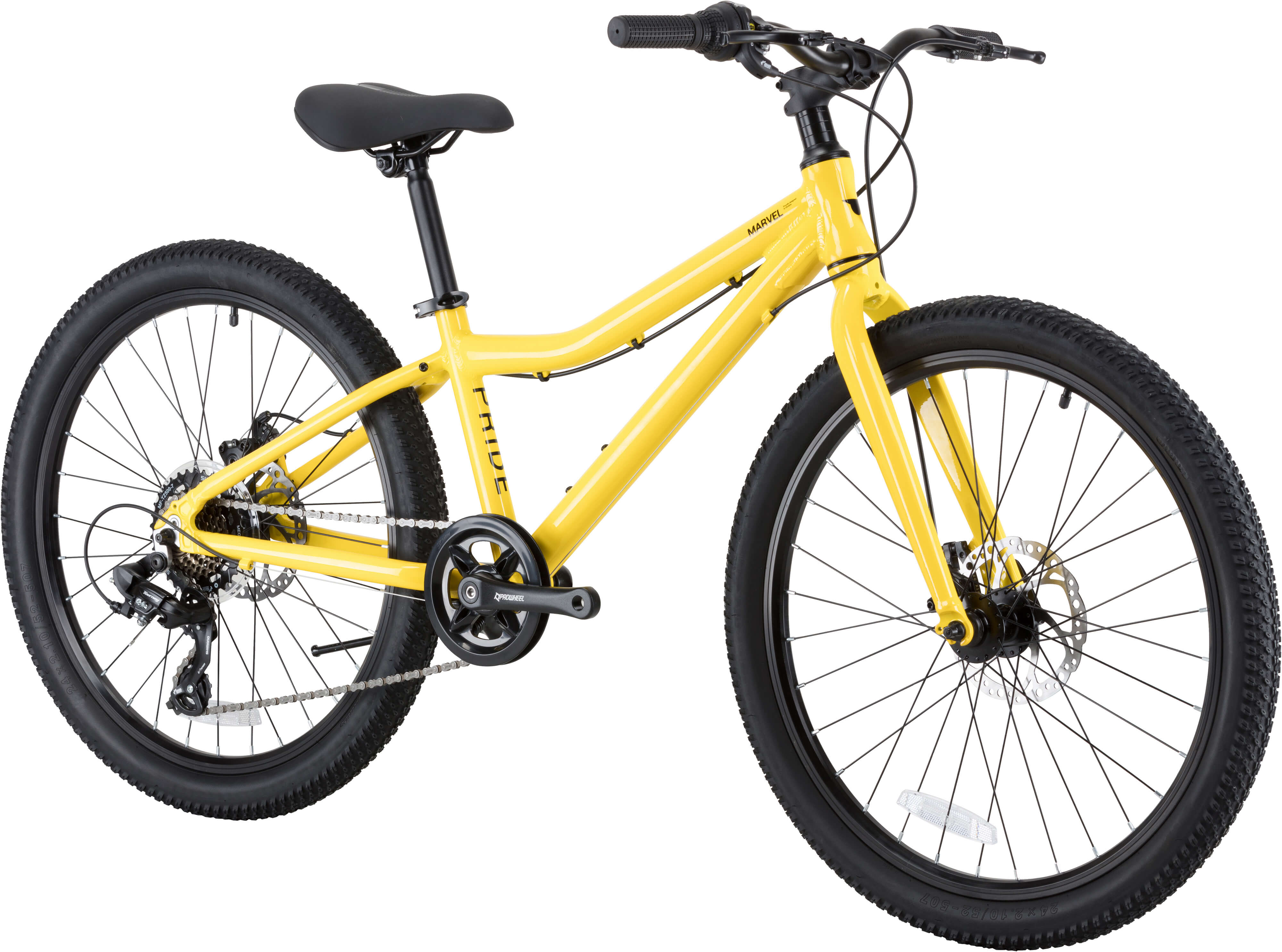 Велосипед 24" Pride MARVEL 4.1 2025 жовтий Фото 2