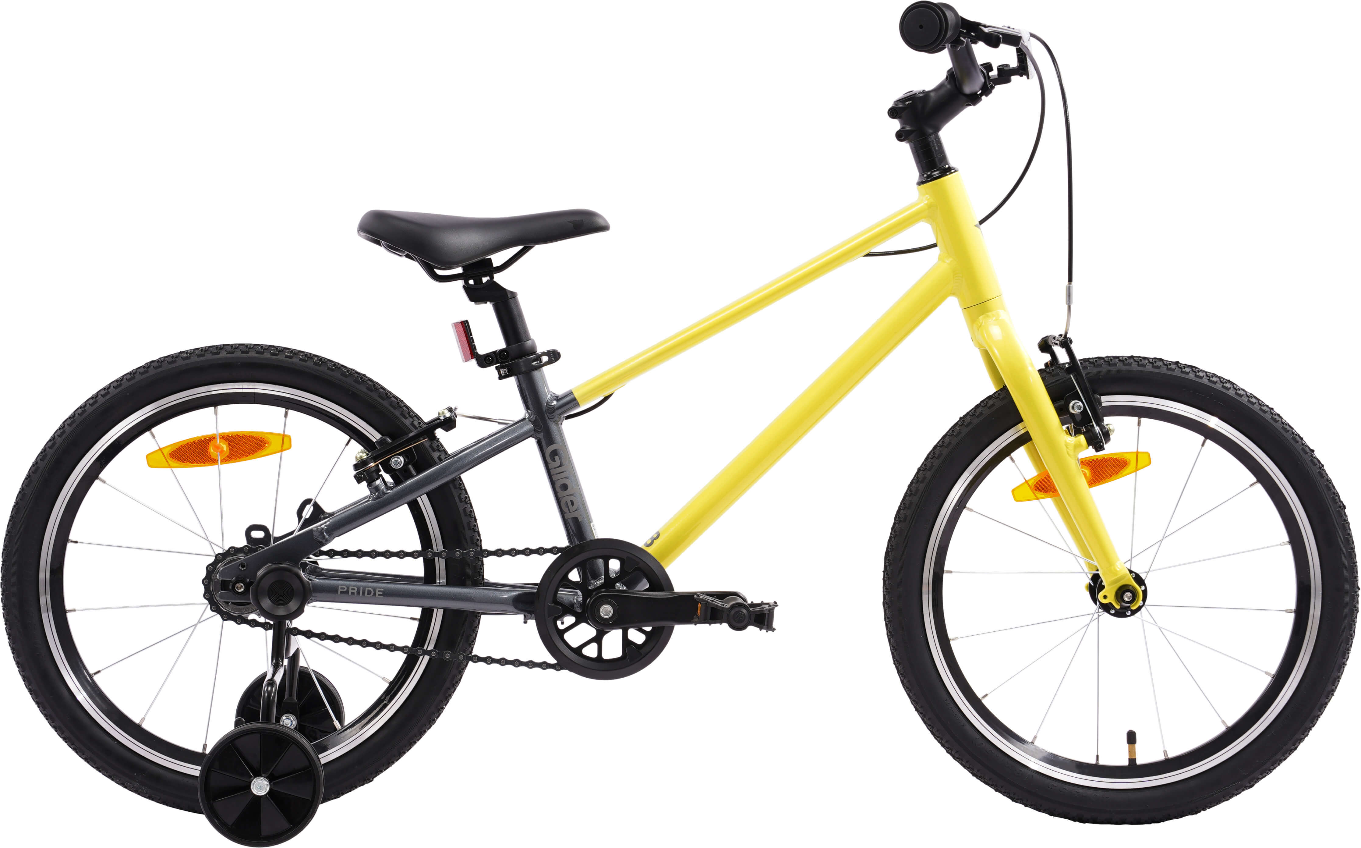 Велосипед 18" Pride GLIDER 18 желтый B6 Фото