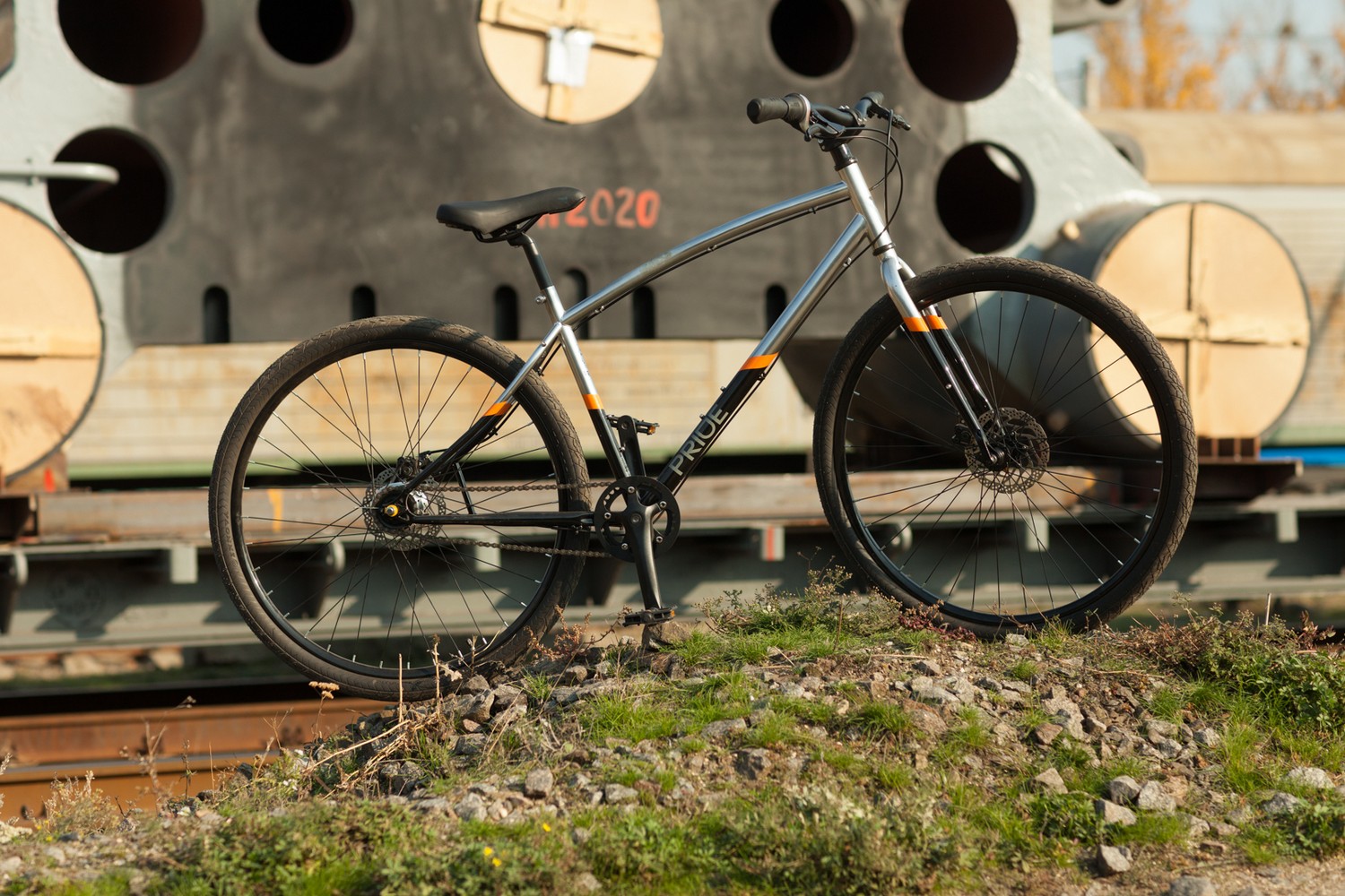 Велосипед 28" Pride ROCKSTEADY 8.3 рама - M 2020 BLACK/GRAY Фото 3