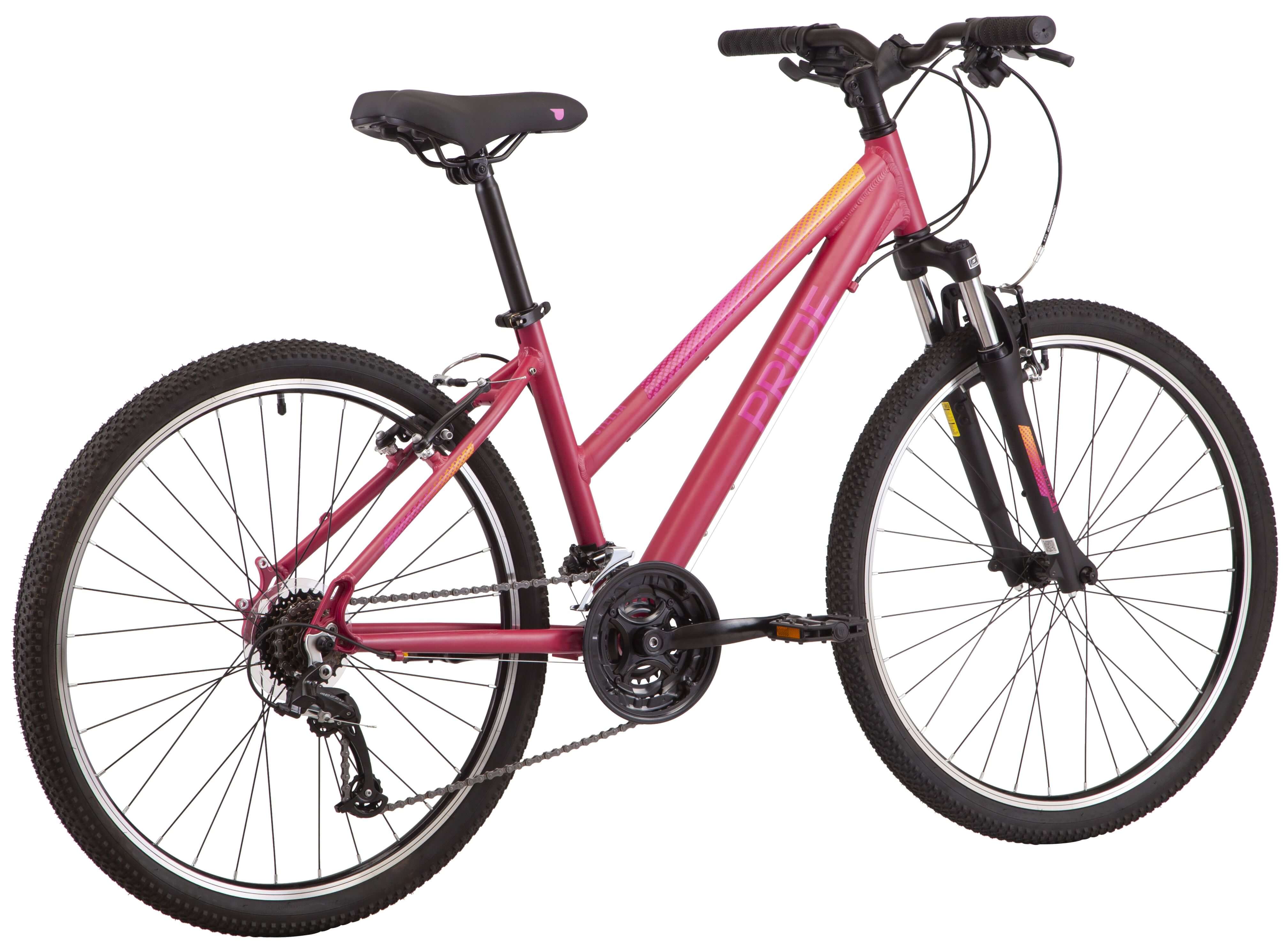 Велосипед 26" Pride STELLA 6.1 рама - M 2023 бордовий (задній і передній перемикачі та манетка - MICROSHIFT) Фото 3