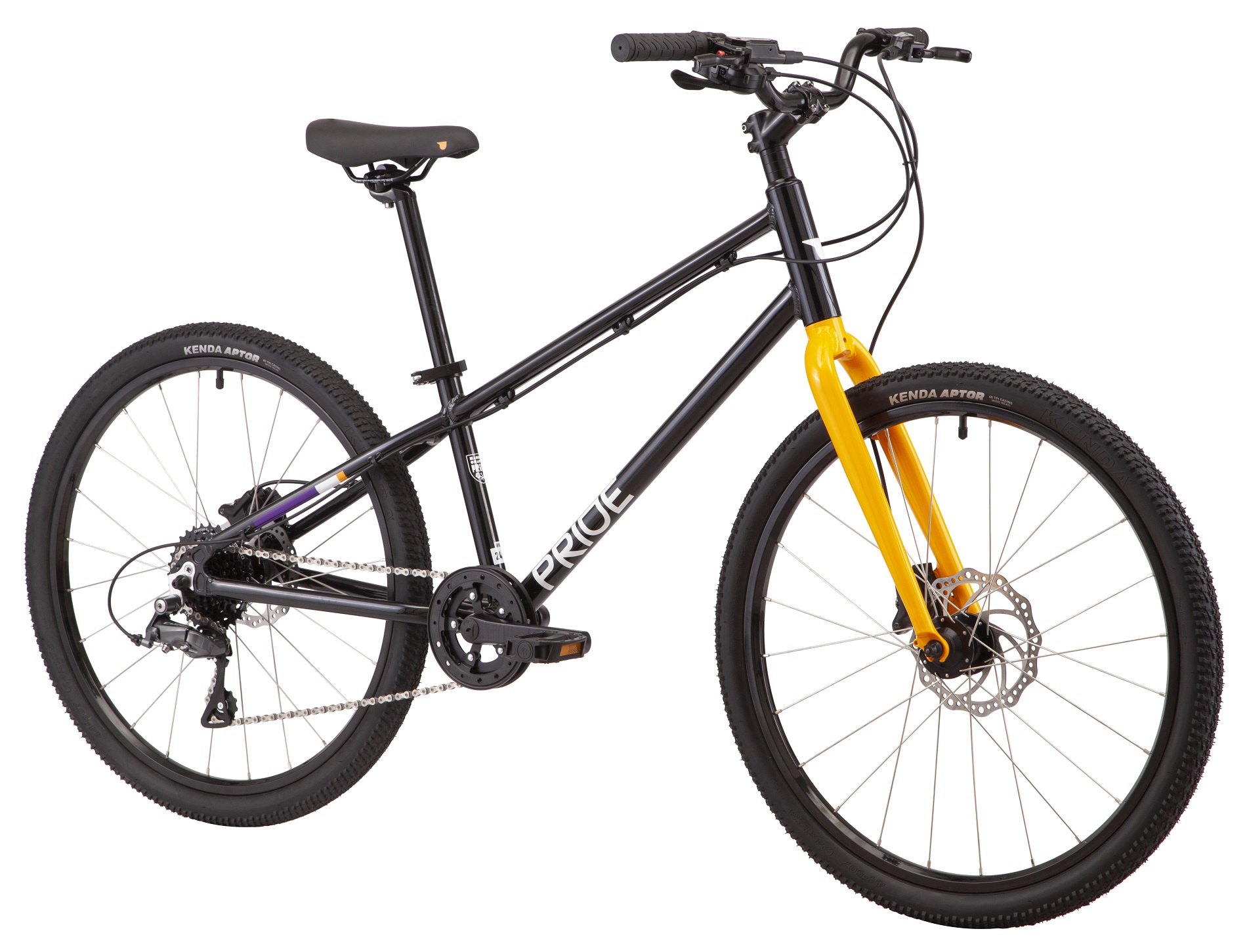 Велосипед 24" Pride GLIDER 4.2 чорний (гальма RADIUS) A3 Фото 2