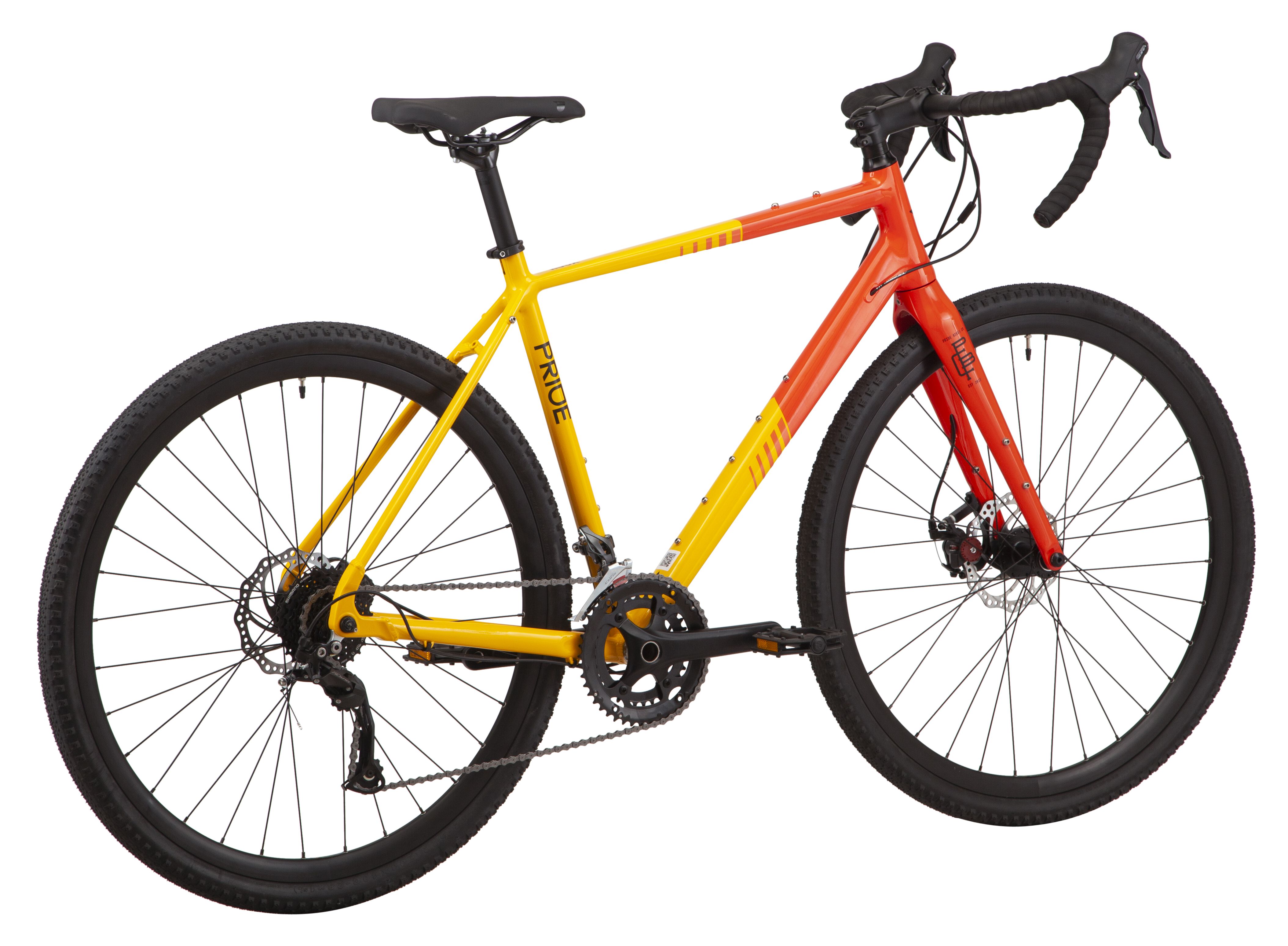 28" PRIDE ROCX 8.2 CF Frame - M 2023 Yellow Photo 3