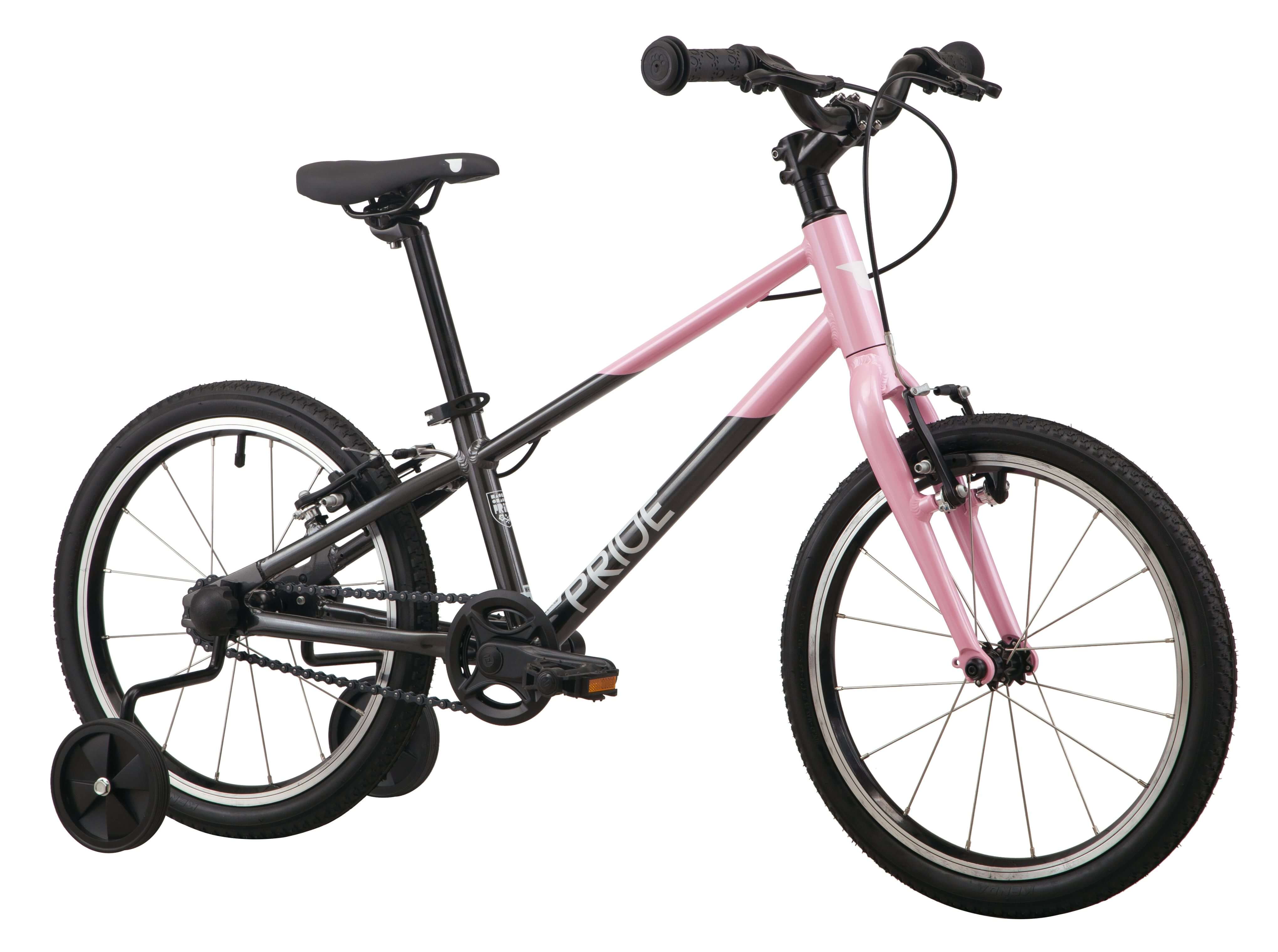 Велосипед 18" Pride GLIDER 18 2023 рожевий/чорний Фото 2