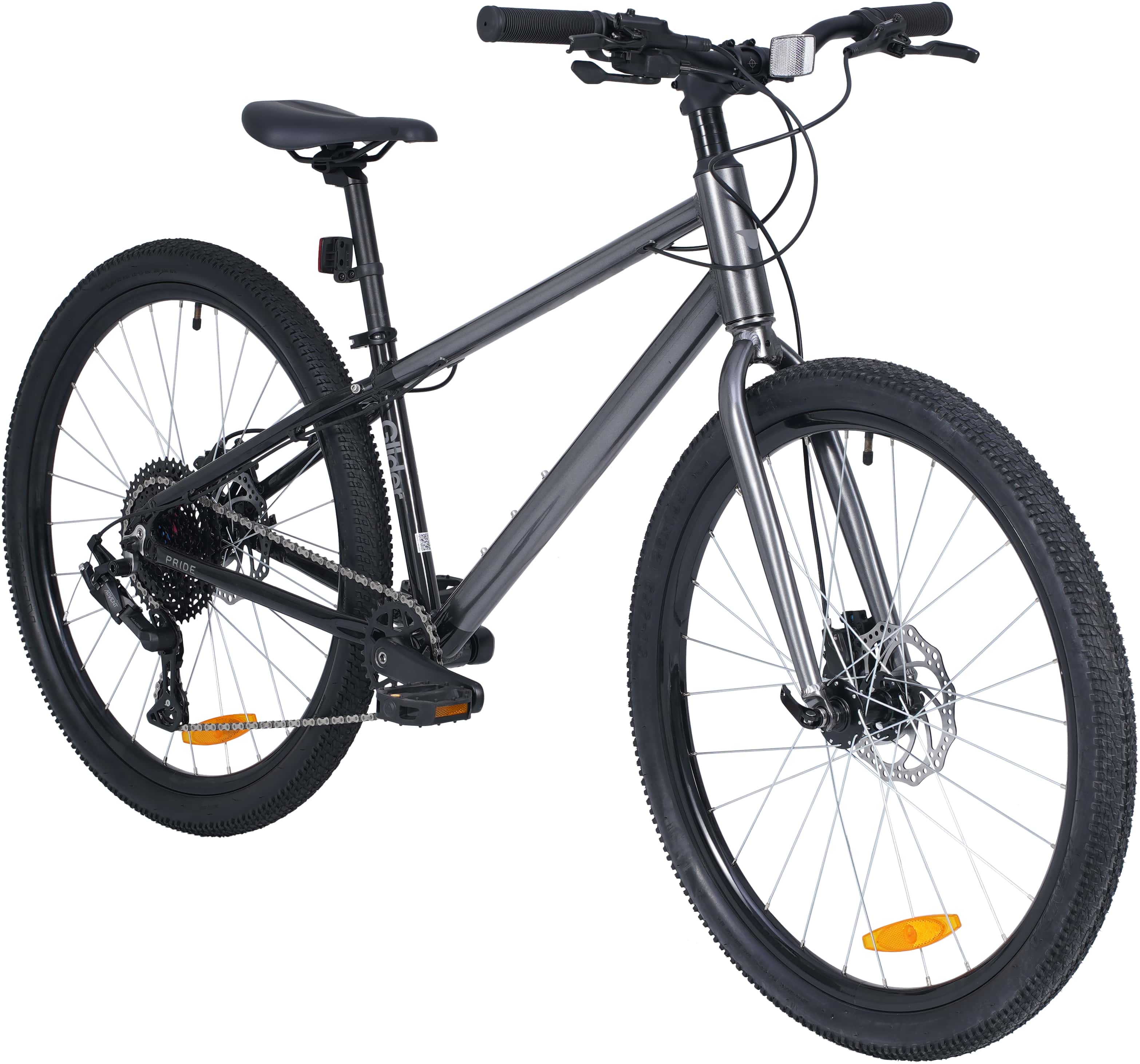 Велосипед 26" Pride GLIDER 6.2 2025 темно-сірий Фото 2