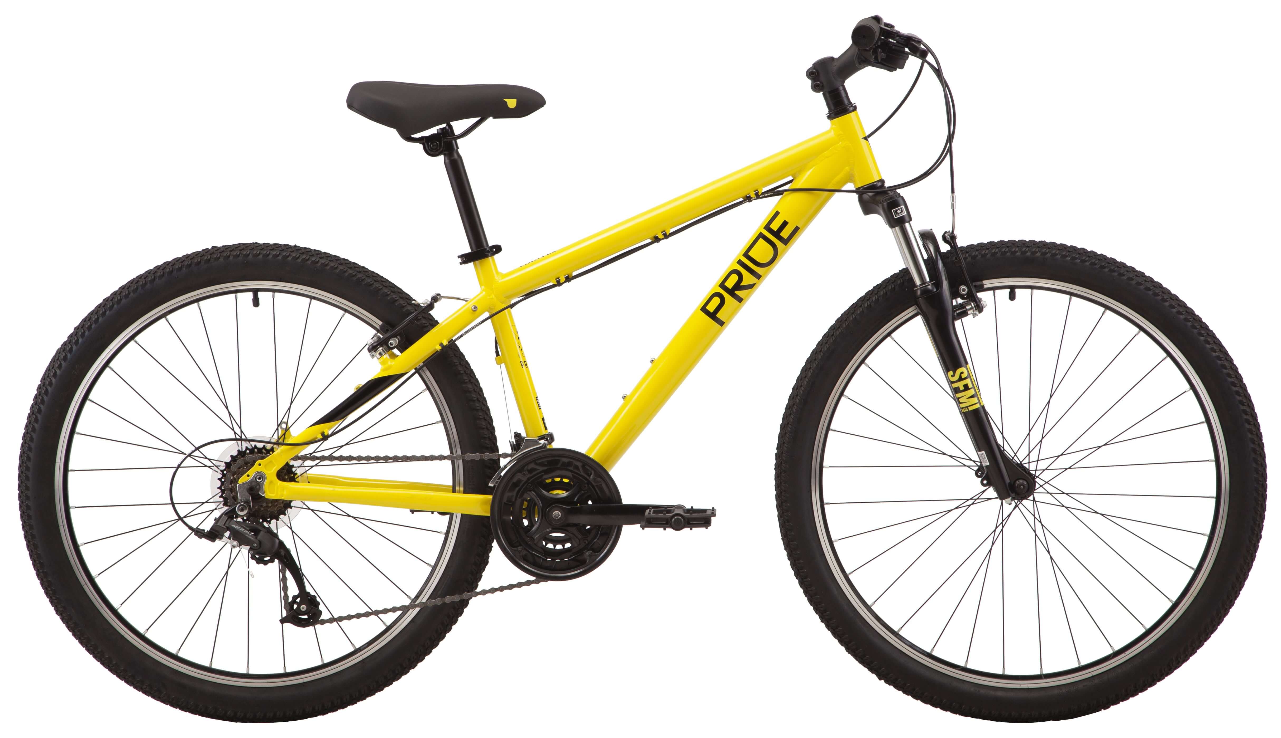 Велосипед 26" Pride MARVEL 6.1 рама - S 2022 желтый (задний и передний переключатели и манетка - MICROSHIFT) Фото