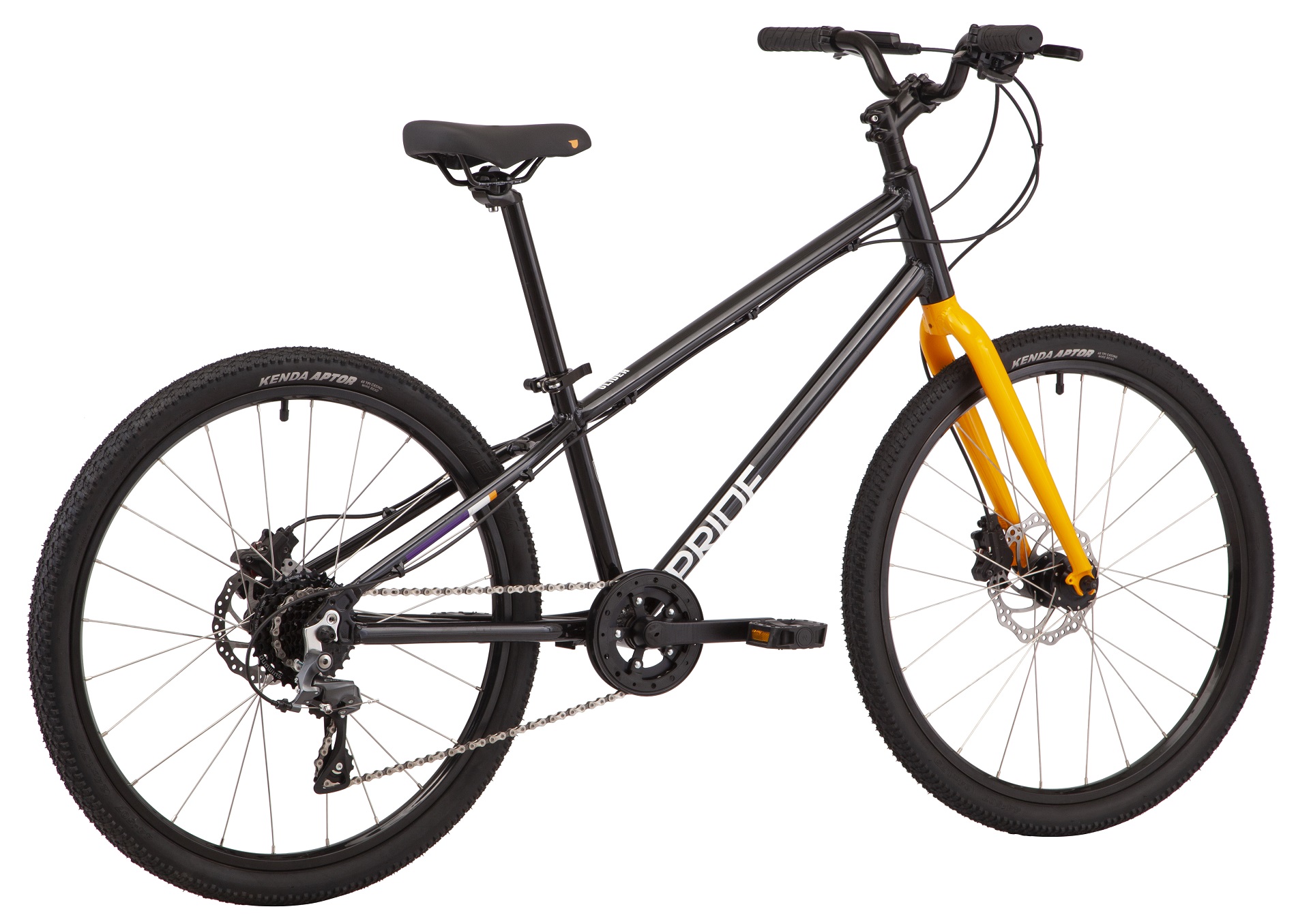 Велосипед 24" Pride GLIDER 4.2 чорний (гальма RADIUS) A3 Фото 3