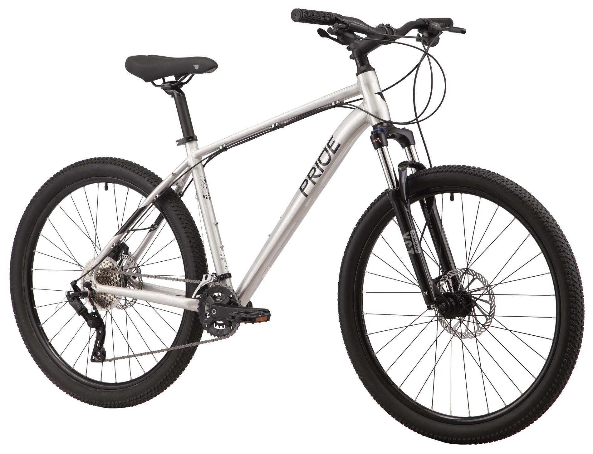 Велосипед 27,5" Pride MARVEL 7.3 рама - M 2023 сірий (гальма SRAM, задній перемикач і манетка - MICROSHIFT) Фото 2