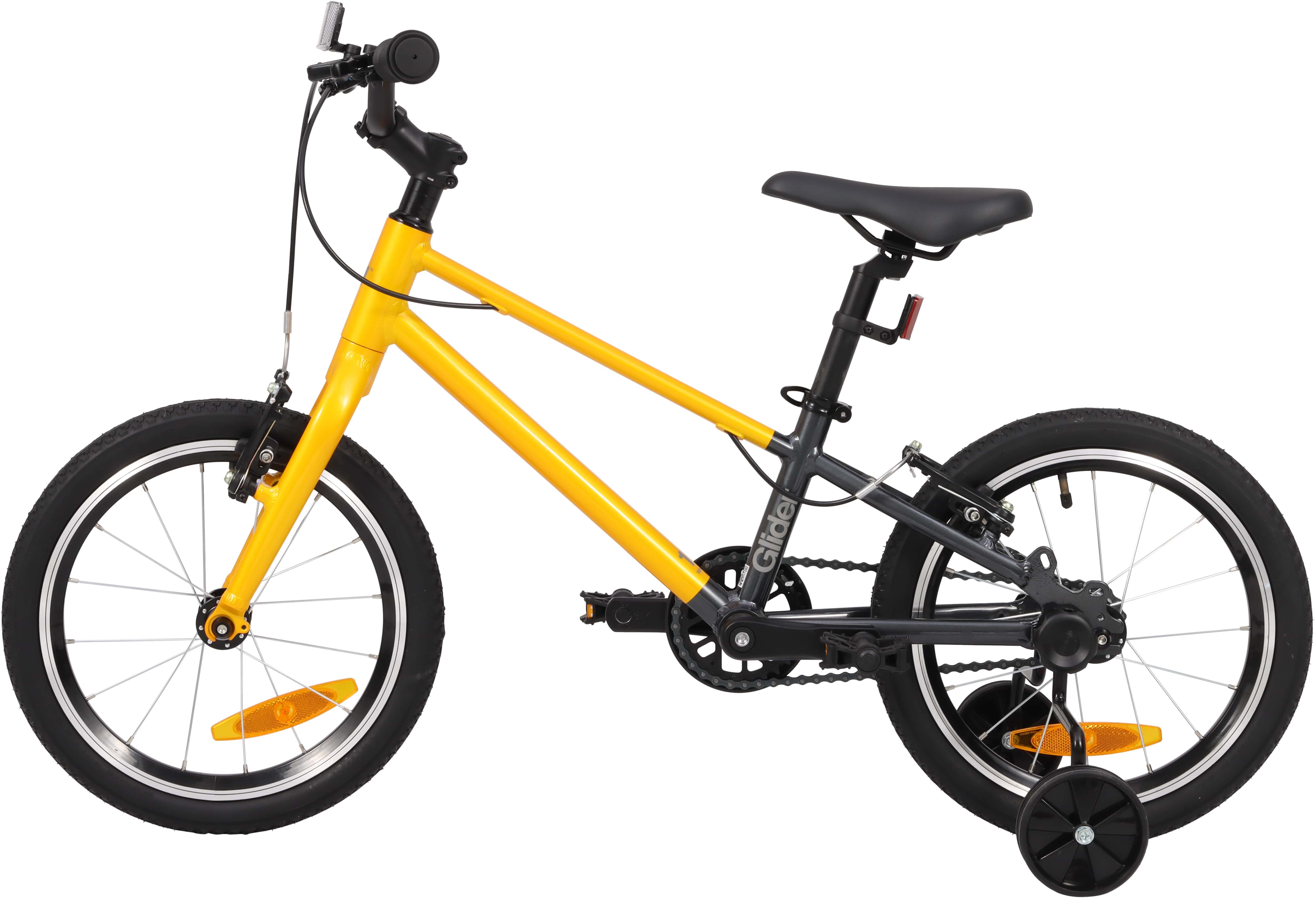 Велосипед 16" Pride GLIDER 16 2025 жовтий Фото 4